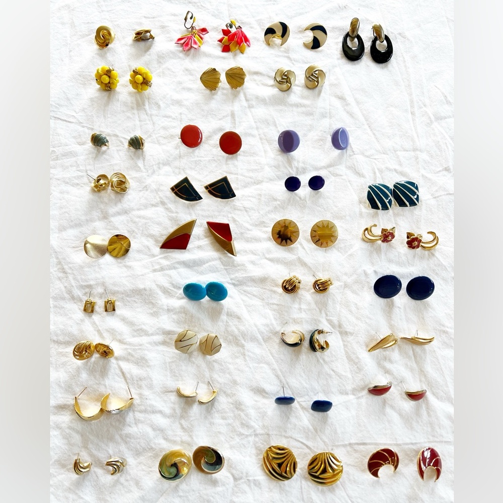 BULK Colorful Vintage Earring 34 Pairs